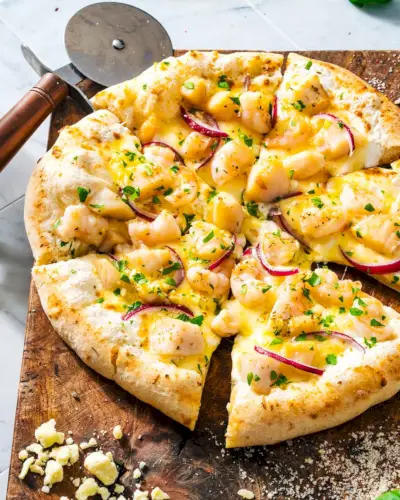 Pizza de frutos do mar