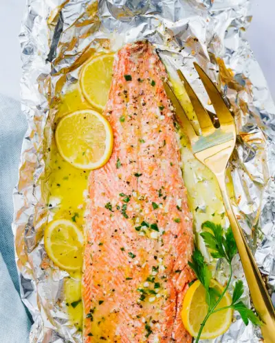 Zitronen-Knoblauch-Lachs