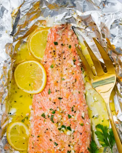 Zitronen-Knoblauch-Lachs