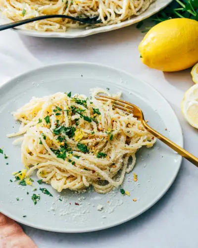 Pâtes au citron et à la ricotta