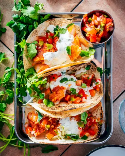 Tacos de bacalhau