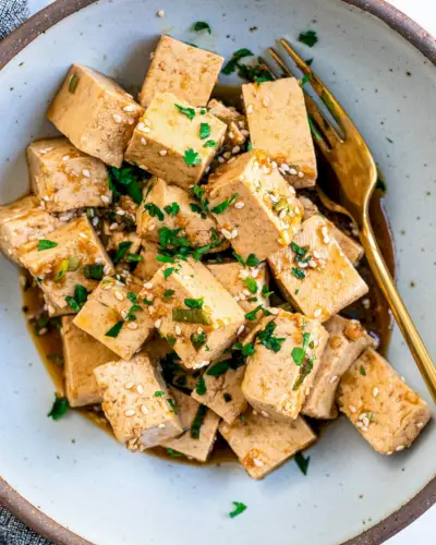 Tofu mariné