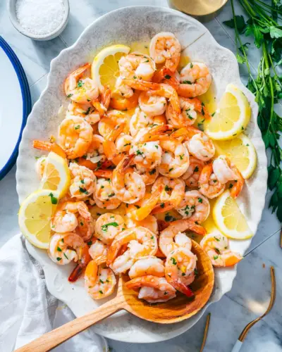 Recept na cesnakové krevety