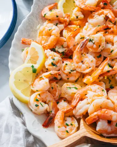 Recept na cesnakové krevety