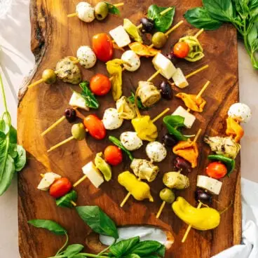 Espetos de antepasto