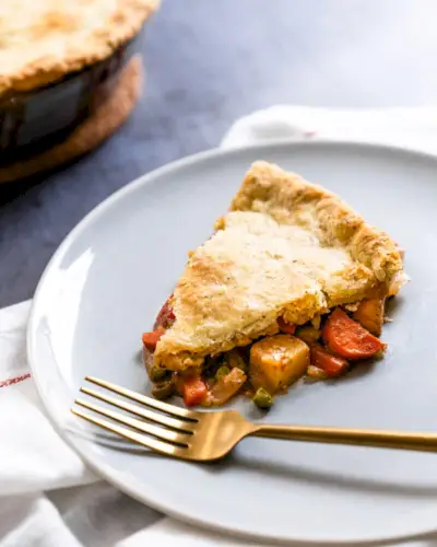 Torta de lata vegetariana | Pode crosta de torta