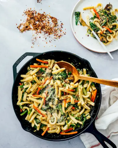 Receita de macarrão primavera