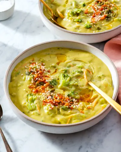 Zuppa di broccoli vegana