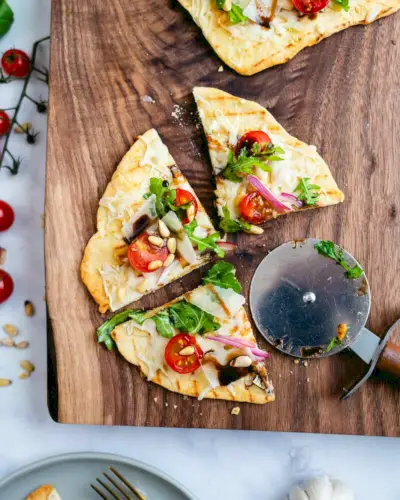 pizza de pan plano