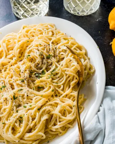 Recette de pâtes au citron