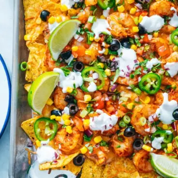 Nachos de camarão