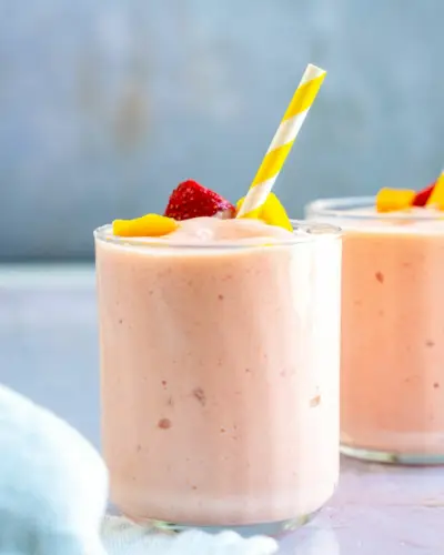 Jahodové mango smoothie