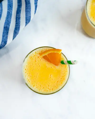Smoothie à l'orange