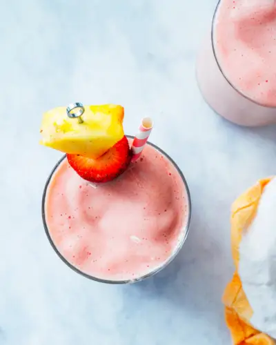 Smoothie fraise-ananas