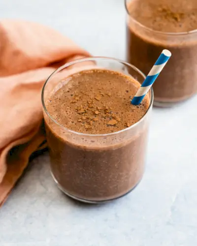 Smoothie banane-chocolat
