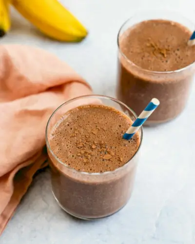 Smoothie banane-chocolat