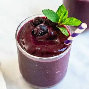 Smoothie banane-myrtille