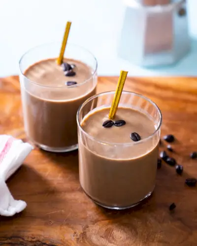 Receta de batido de café