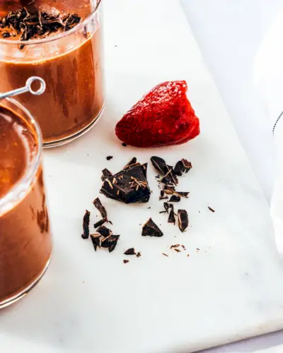 Čokoládové jahodové smoothie