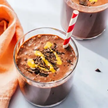 Čokoládové smoothie s arašídovým máslem