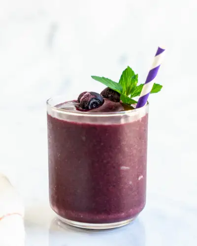 Comment faire un smoothie myrtille-banane