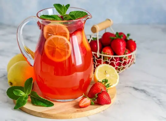 Strawberry mint lemon