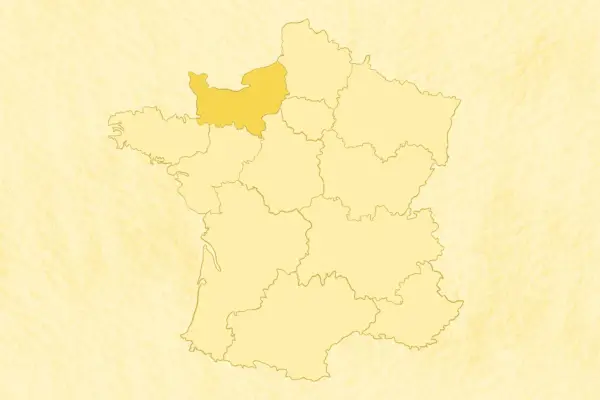 Mapa Calvadosu
