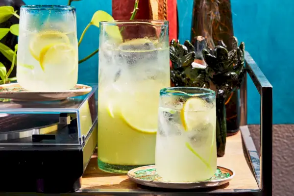 Kohlensäurehaltiges Mezcal-Wasser