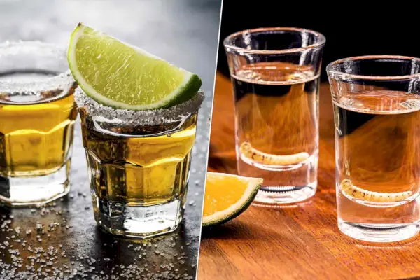Aufnahmen von Tequila und Mezcal