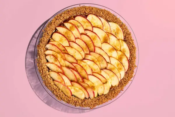 Torta di mele flambé