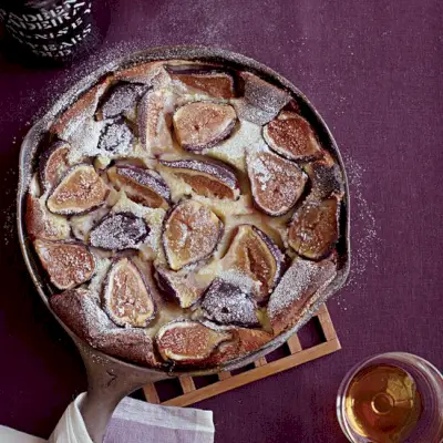 Schwarze Missionsfeige Clafoutis