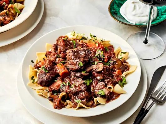 Receta de estofado de venado al vino tinto