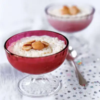 Budino Di Riso Marocchino Con Mandorle Tostate