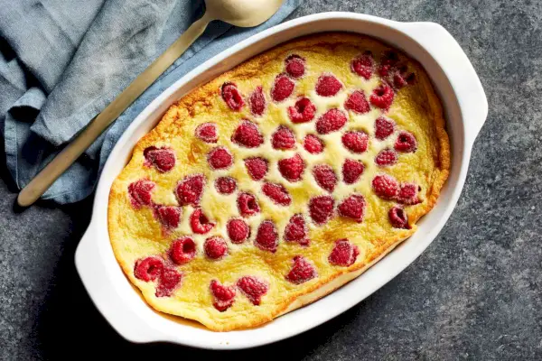 Clafoutis di lamponi