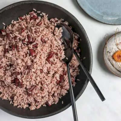 Arroz Jamaicano e Ervilhas