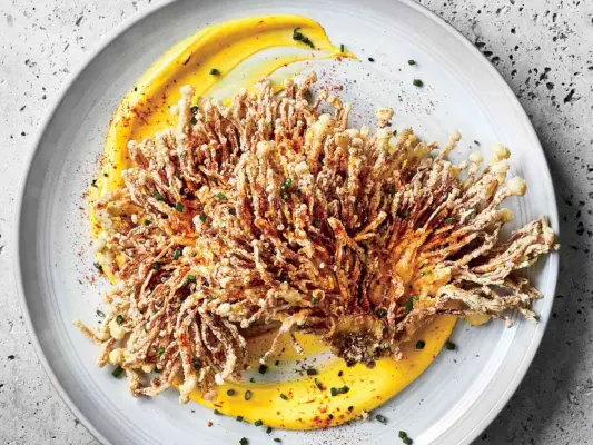 enoki kvitne