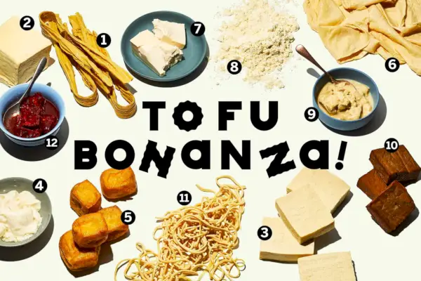 diferentes tipos de tofu