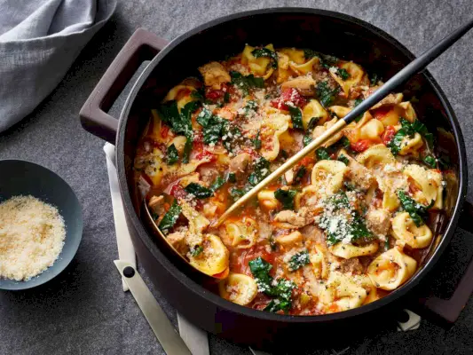 Recept na kuřecí tortellini polévku