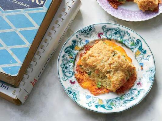 Biscuits au cheddar et aux oignons verts