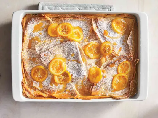 Casserole de crêpes citronnée