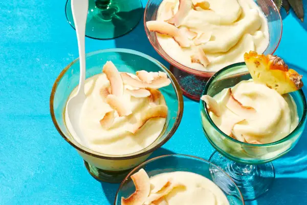 Ricetta per servire morbido al cocco e ananas