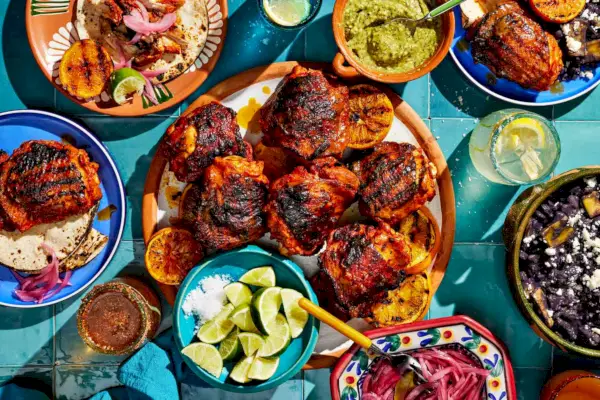 Pollo Yucateco Asada (grilované kurča na Yucatánsky spôsob)