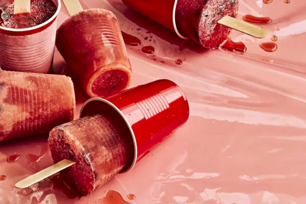 Cherry Lime Ice Pops