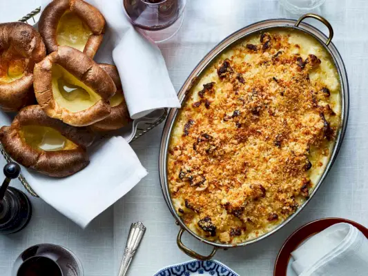 Gratinado De Coliflor Y Tres Quesos