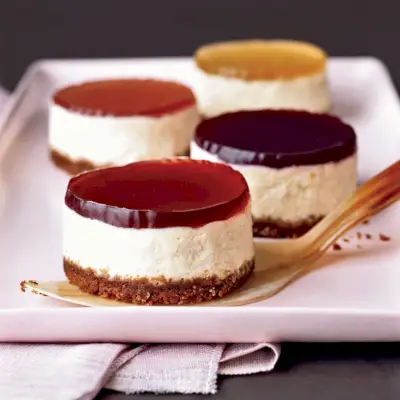 Mini Cheesecake con Gelatine al Vino