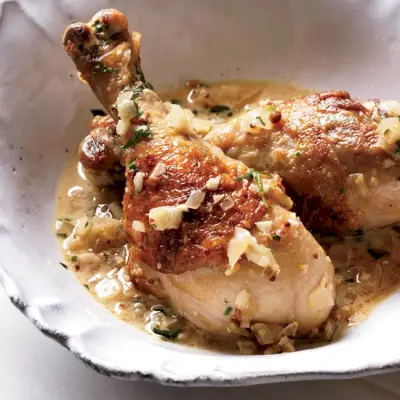 Poulet à la dijonnaise. Photo © Johnny Valiant