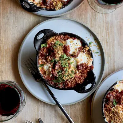 Farro e Salsicha Parmigiano