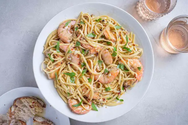 Vzduchová fritéza krevety Scampi