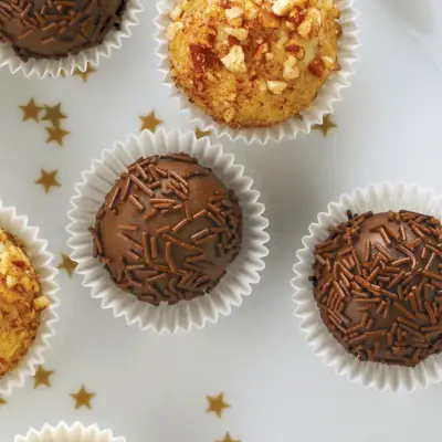 Truffes brésiliennes riches en chocolat