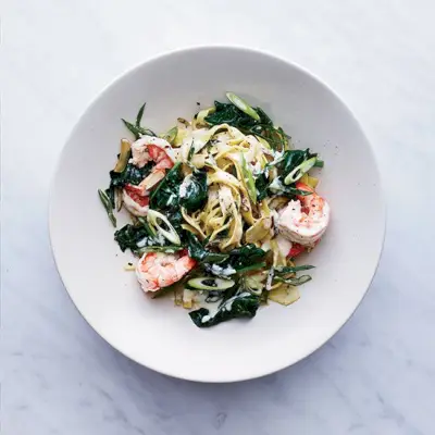 Fettuccine s krevetami